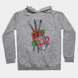 Art Tools Tattoo Hoodie